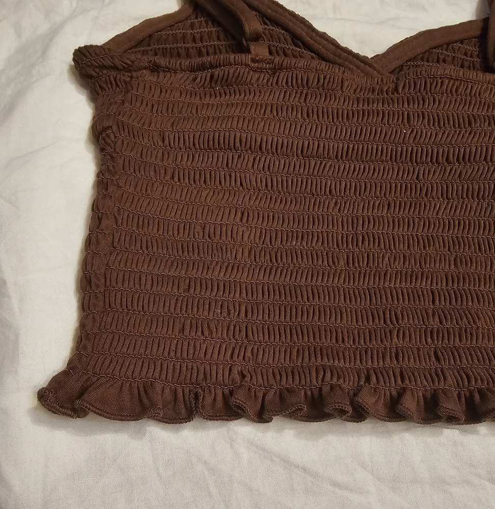 Rue21 Brown Crop Top Size XS - Picture 7 of 9